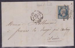 France N°10 Sur Lettre - Bord De Feuille - 1852 Luigi-Napoleone