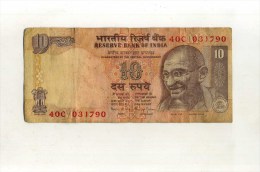 - INDE . BILLET 10 R. - Indien