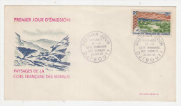 FDC COTE DES SOMALIS - 20.10.1965 - Paysages De La Cote Française Des Somalis - Lettres & Documents