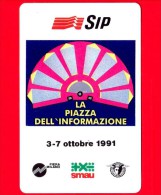 Nuova - MNH - ITALIA - Scheda Telefonica - SIP - Smau 1991 - Golden 136 - C&C 2193 - Erreurs & Variétés