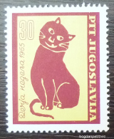 1965 YUGOSLAVIA-COMPLETE SET (MNH)! Child Week Cat Animal Katze Serbia J11 - Nuovi