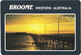 Sunset Over Broome Jetty, Broome, WA - Collectors Choice W24A Unused - Broome