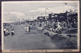 Alte Karte "Nordseebad Wangerooge - Strandleben" 1932 - Wangerooge