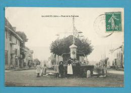 CPA Place De La Fontaine LES ABRETS 38 - Les Abrets