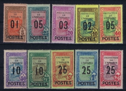 TUNESIE:  Yv Nr 110 - 119 MH/* Avec  Charnière - Unused Stamps