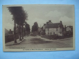 Réf: 26-7-6.           SAINT-PIERRE-LE-MOUTIER        Avenue De La Gare.  ( Teinte Bistre ). - Saint Pierre Le Moutier