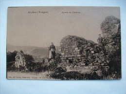 Réf: 67-7-16.             ARCHES                  Ruines Du Château.   ( Glacée ). - Arches