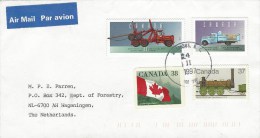 Canada 1997 Sicamous Forestry Logging Truck Delivery Truck Samson Steamloc Train Flag Cover - Covers & Documents