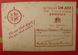 Buvard Mutuelle Générale Française. Assurances. Vers 1950 - Bank & Versicherung