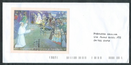 2003 VATICANO BUSTA FOGLIETTO NATALE ANNULLO 17.03.2004 NO TIMBRO ARRIVO - F - Storia Postale