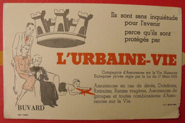 Buvard L'urbaine Vie. Assurances. Vers 1950 - Bank & Versicherung