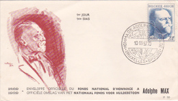 Belgium 1957 Hommage National Fund FDC - 1951-1960