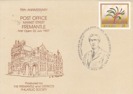 Australia 1982 75th Anniversary Post Office Market Street Fremantle WA, Souvenir Cover - Lettres & Documents
