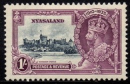 Nyasaland - 1935 Silver Jubilee 1s (*) # SG 126 , Mi 48 - Nyassaland (1907-1953)