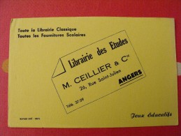 Buvard Librairie Des études Ceillier. Angers (maine Et Loire). Vers 1950 - L