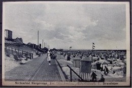 Alte Karte "Nordseebad Wangerooge - Strandleben"  1932 - Wangerooge