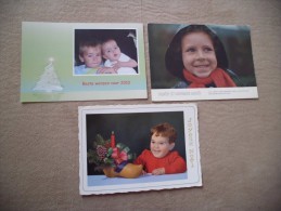 LOT DE 3 CARTES DE VOEUX..FETES ...AVEC ENFANTS - Collections, Lots & Series