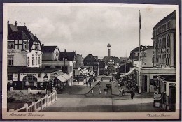 Alte Karte "Nordseebad Wangerooge - Zedelius-Straße"  1932 - Wangerooge