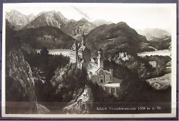 Alte Karte "NEUSCHWANSTEIN - Schloß"   Hohenschwangau 1934 - Schwandorf