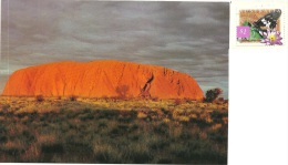 AUSTRALIA   ULURU  Ayers Rock   Nice Stamp  Butterfly Theme - Uluru & The Olgas