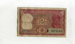 - INDE  . BILLET DE 2 R.  . - Indien