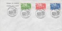 129  FDC Conseil De L'Europe 1984 Sur Enveloppe Officielle   TTB - Briefe U. Dokumente