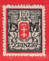 MiNr.34 Xx   Deutschland Freie Stadt Danzig Dienstmarken - Dienstmarken