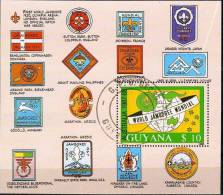 Scoutisme Guyana 1998 Yvertn°   Bloc 19a (°) Oblitéré Used Cote 110 FF - Oblitérés