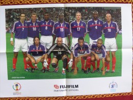 MAGAZINE FOOT - POSTER FUJIFILM - EQUIPE DE FRANCE COUPE DU MONDE 2002 - ETAT NEUF - Boeken