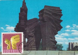 POLOGNE Carte Maximum - Monument Aux Insurgés - Maximumkarten