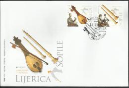 SALE!!! CROACIA CROATIA CROATIE KROATIEN 2014 EUROPA CEPT MUSIC INSTRUMENTS - FDC First Day Cover Of 2 Stamps - 2014