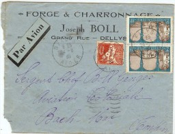 LBL32 -ALGERIE LETTRE AVION DELLYS /  BACH-MAÏ (TONKIN) 24/6/1935 - Lettres & Documents