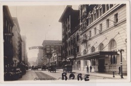 ETATS UNIS D'amérique,united States,USA,OREGON,BROADWAY,PORTLAND,1910,CARTE OLD,CENTRE VILLE,CITY,CARTE PHOTO - Portland