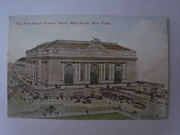 1 POSTCARD POSTAL PC CPA - UNITED STATES USA !!! RARE !!! NEW YORK GRAND CENTRAL (2 SCANS) - Grand Central Terminal