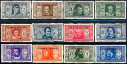 Italian Colonies #1-12 Mint Hinged Overprinted Dante Society Issue From 1932 - Algemene Uitgaven