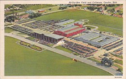 Nebraska Omaha Aerial View Of Ak-Sar-Ben Field And Coliseum 1942 Curteich - Omaha