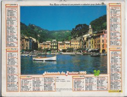 Calendrier Des Postes 1991  69 Rhone - Grossformat : 1991-00