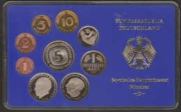 GERMANIA BUNDESREPUBLIK DEURSCHLAND 1975 D MUNCHEN PROOF SET - Münz- Und Jahressets