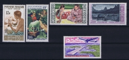 Polynésie:  Yv Nr AE 1 - 5  MH/* Avec  Charnière - Unused Stamps