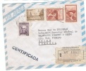 ARG-L35 - ARGENTINE N° 570-606-606A Sur Lettre Recommandée Par Avion Pour La France - Brieven En Documenten