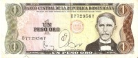 BILLETE DE LA REPUBLICA DOMINICANA DE 1 PESO ORO DEL AÑO 1982  (BANKNOTE) - Dominikanische Rep.