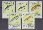 Cuba 1975 Fishing Industry 5v Used (25094) - Oblitérés