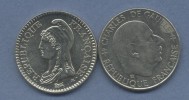 1 FRANC  REPUBLIQUE 1992 + 1 FRANC DE GAULLE 1989 - 1 Franc