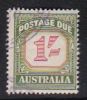 Australia 1958 Postage Due SG D 140  One Shilling No Watermark Used - Impuestos