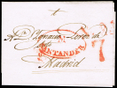 CANTABRIA - PE 12 - CARTA CIRC. A MADRID 1839 - PORTEO 7 - ...-1850 Préphilatélie