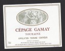 Etiquette De Vin Touraine Cépage Gamay    - Thème Couple -  Cave Du Moulin à Onzain  (41) - Koppels