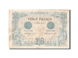 Billet, France, 20 Francs, 20 F 1874-1905 ''Noir'', 1870, 1875-04-26, TB+ - 20 F 1874-1905 ''Noir''