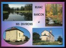 CPM 87 RILHAC RANCON Multi Vues Plan D'eau De La Biche Sous-bois Mairie Eglise - Rilhac Rancon