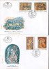 YUGOSLAVIA 1989 Frescoes Holy Trinity Church Slovenia Set FDC - Covers & Documents