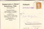 0-6516 RONNEBURG, Werbe-Karte Fa. Zimmerman & Künzel, 1929 - Schuhfabrikation / Shoes / Chaussures / Schoenen - Ronneburg